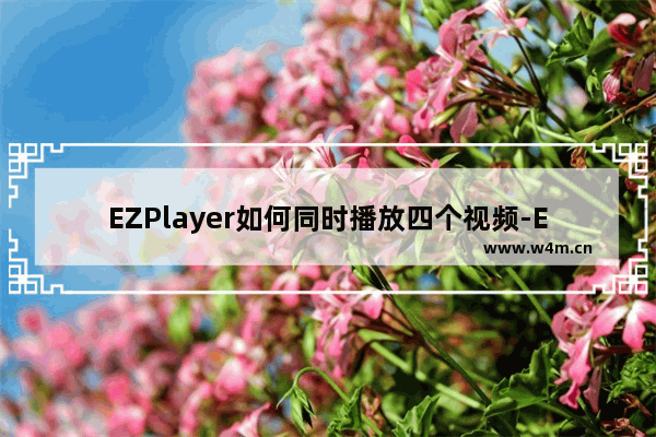 EZPlayer如何同时播放四个视频-EZPlayer同时播放四个视频的方法