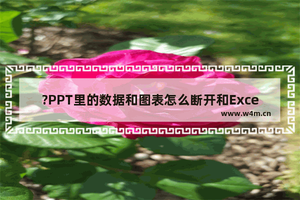 ?PPT里的数据和图表怎么断开和Excel的关联链接-PPT断开和Excel链接的方法教程