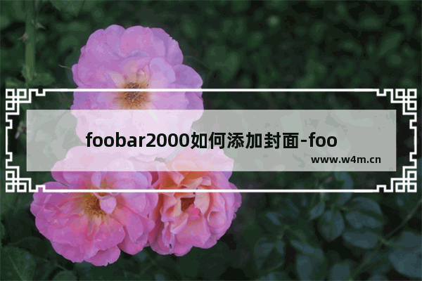 foobar2000如何添加封面-foobar2000添加封面的方法