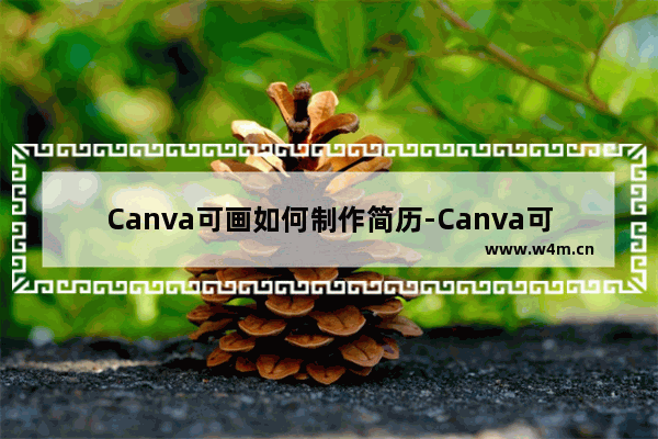 Canva可画如何制作简历-Canva可画制作简历的方法