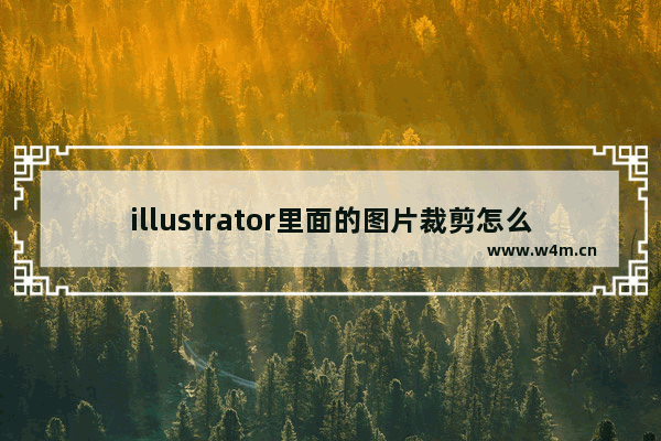 illustrator里面的图片裁剪怎么做-Adobe illustrator按形状裁剪图片的方法