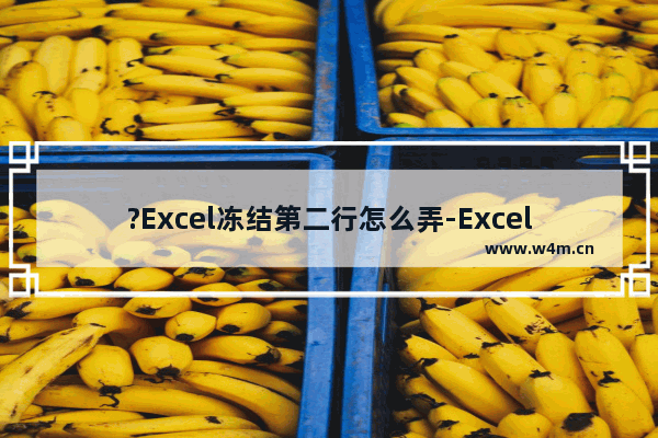 ?Excel冻结第二行怎么弄-Excel表格设置冻结前两行的方法教程