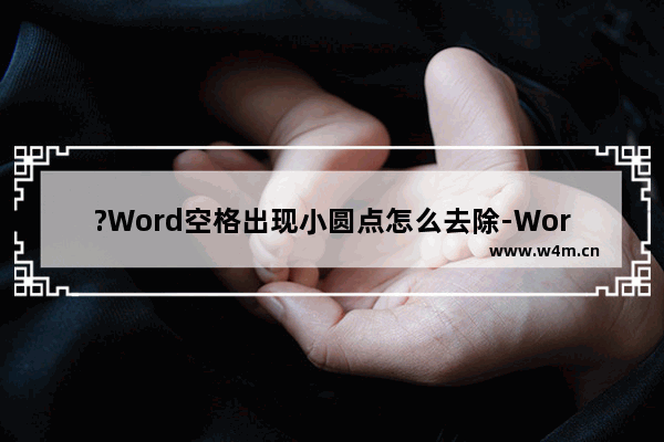 ?Word空格出现小圆点怎么去除-Word文档关闭按空格出现小圆点的方法教程