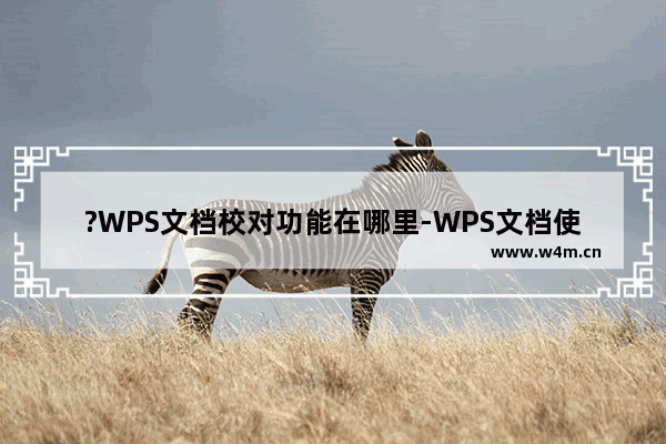 ?WPS文档校对功能在哪里-WPS文档使用校对功能的方法教程