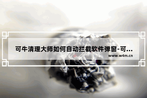 可牛清理大师如何自动拦截软件弹窗-可牛清理大师自动拦截软件弹窗的方法