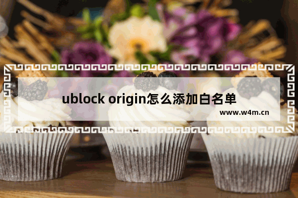 ublock origin怎么添加白名单-ublock origin添加白名单的方法