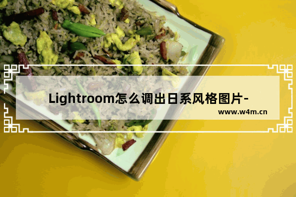 Lightroom怎么调出日系风格图片-Lightroom将图片调成日系风格的设置方法