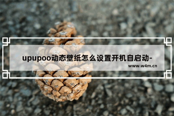 upupoo动态壁纸怎么设置开机自启动-upupoo动态壁纸设置开机自启动的方法