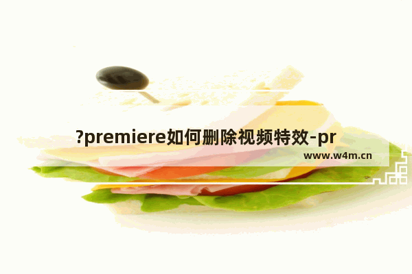 ?premiere如何删除视频特效-pr清除已添加的视频特效的方法教程