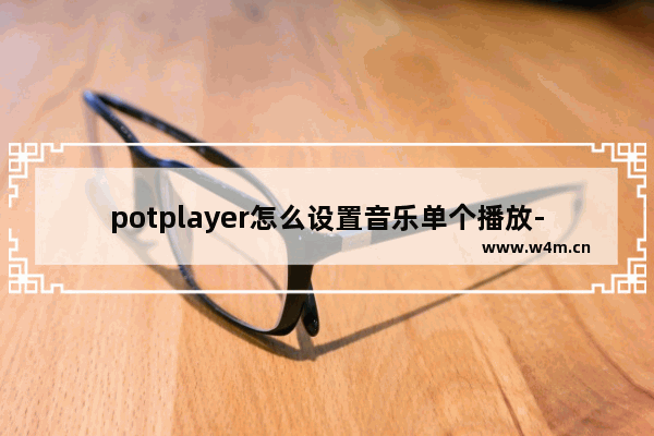 potplayer怎么设置音乐单个播放-PotPlayer设置音乐单个播放的方法