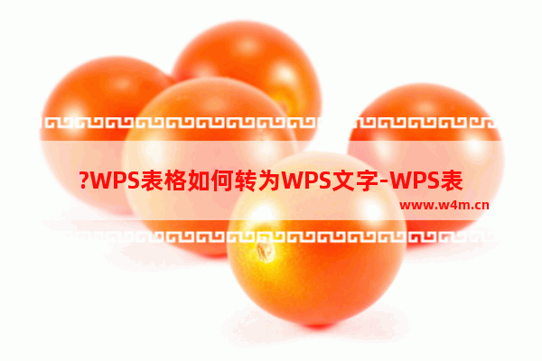 ?WPS表格如何转为WPS文字-WPS表格转换为Word文档的方法教程