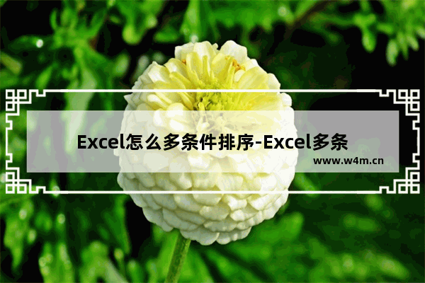 Excel怎么多条件排序-Excel多条件排序的方法