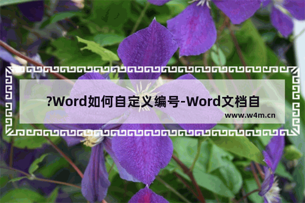 ?Word如何自定义编号-Word文档自定义项目编号的方法教程