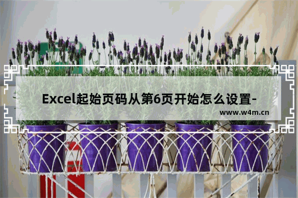 Excel起始页码从第6页开始怎么设置-Excel设置页面起始页的方法