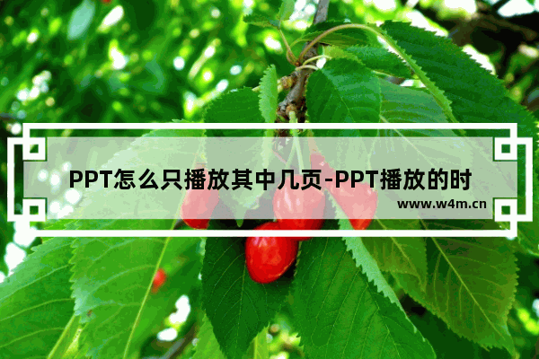 PPT怎么只播放其中几页-PPT播放的时候只播放一部分的方法教程