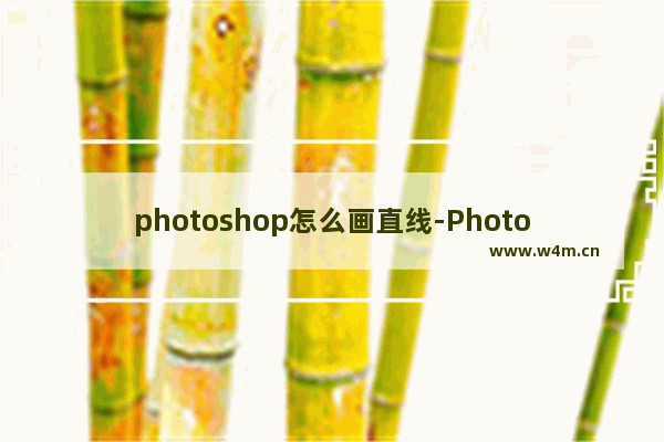 photoshop怎么画直线-Photoshop绘制直线的方法