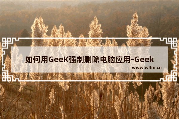 如何用GeeK强制删除电脑应用-Geek Uninstaller一键卸载软件程序的方法