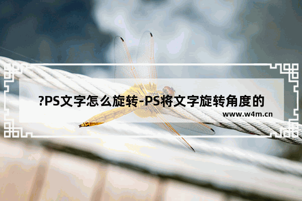 ?PS文字怎么旋转-PS将文字旋转角度的方法教程