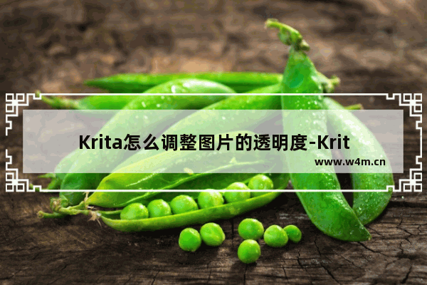 Krita怎么调整图片的透明度-Krita调整图片的不透明度的方法