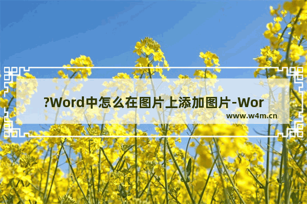 ?Word中怎么在图片上添加图片-Word文档中在图片上再添加一个小图片的方法教程