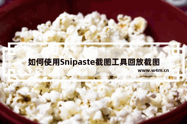 如何使用Snipaste截图工具回放截图记录-Snipaste截图工具查看截图记录的方法