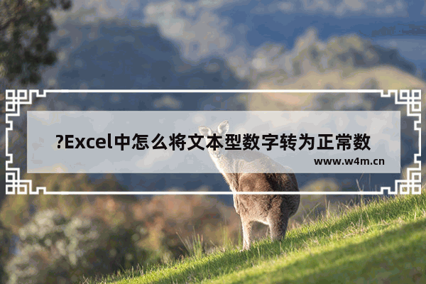 ?Excel中怎么将文本型数字转为正常数字-Excel将文本型数字转为正常数字的方法教程