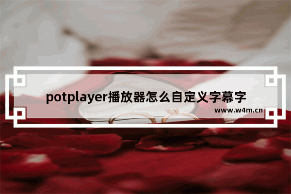 potplayer播放器怎么自定义字幕字体-potplayer播放器自定义字幕字体的方法