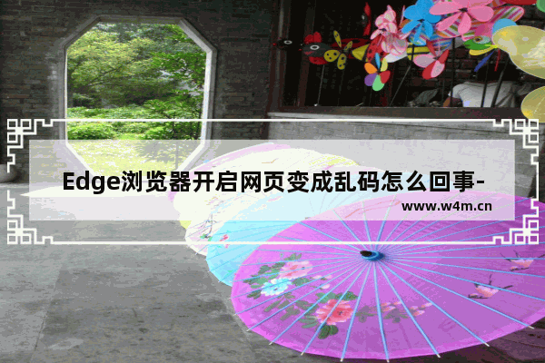 Edge浏览器开启网页变成乱码怎么回事-Edge浏览器开启网页变成乱码解决方法