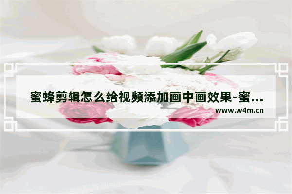 蜜蜂剪辑怎么给视频添加画中画效果-蜜蜂剪辑给视频添加画中画效果的方法