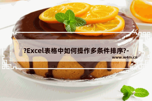 ?Excel表格中如何操作多条件排序?-Excel表格中设置多个条件进行排序的方法教程