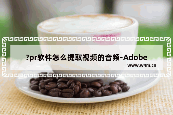 ?pr软件怎么提取视频的音频-Adobe premiere提取视频中音频的方法教程