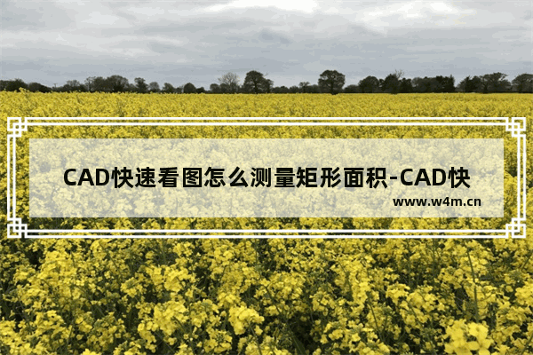 CAD快速看图怎么测量矩形面积-CAD快速看图测量矩形面积的方法