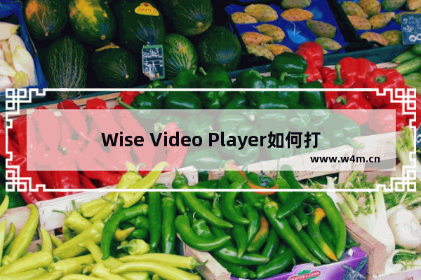 Wise Video Player如何打开本地音频文件-Wise Video Player打开本地音频文件的方法