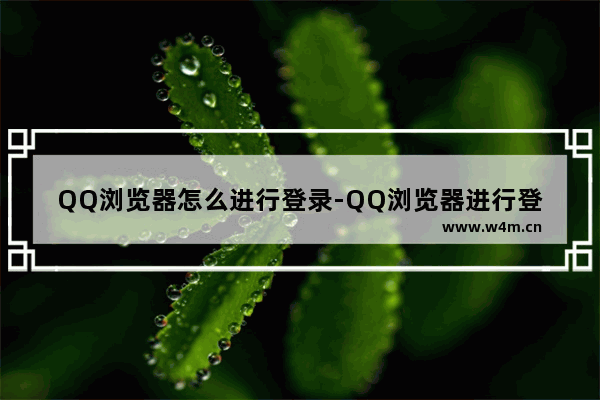 QQ浏览器怎么进行登录-QQ浏览器进行登录的方法