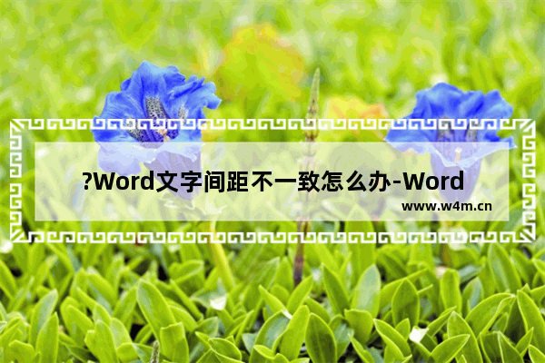 ?Word文字间距不一致怎么办-Word文档调整文字间距的方法教程