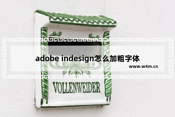 adobe indesign怎么加粗字体-adobe indesign 2022加粗字体的设置方法