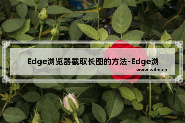 Edge浏览器截取长图的方法-Edge浏览器如何截长图