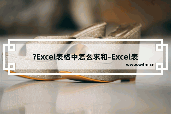 ?Excel表格中怎么求和-Excel表格中进行求和的方法教程