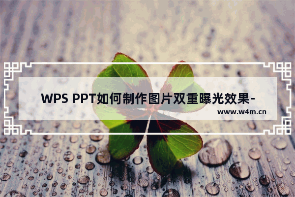 WPS PPT如何制作图片双重曝光效果-WPS PPT制作图片双重曝光效果的方法