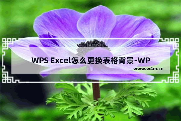 WPS Excel怎么更换表格背景-WPS Excel更换表格背景的方法