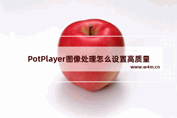 PotPlayer图像处理怎么设置高质量处理-PotPlayer图像处理设置高质量处理的方法