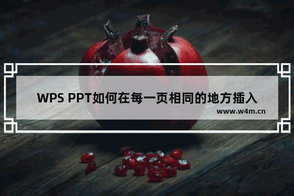 WPS PPT如何在每一页相同的地方插入logo-WPS PPT在每一页相同的地方插入logo的方法