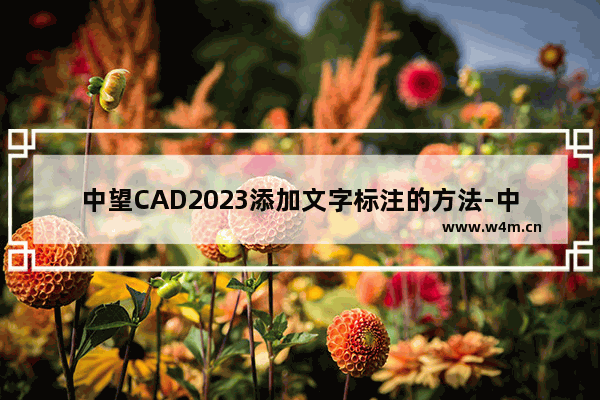 中望CAD2023添加文字标注的方法-中望CAD2023怎么添加文字标注