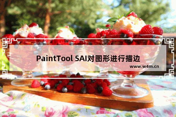 PaintTool SAI对图形进行描边的方法-PaintTool SAI Ver.2怎么对图形进行描边