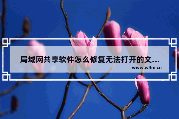 局域网共享软件怎么修复无法打开的文件夹-局域网共享软件修复无法打开的文件夹的方法