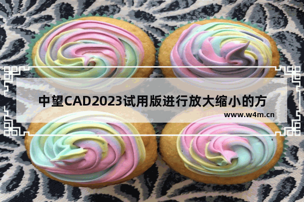 中望CAD2023试用版进行放大缩小的方法-中望CAD2023试用版怎么缩放比例