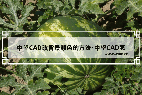 中望CAD改背景颜色的方法-中望CAD怎么改背景颜色