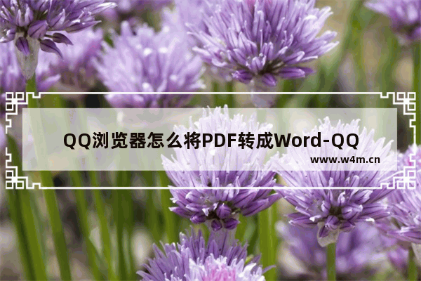 QQ浏览器怎么将PDF转成Word-QQ浏览器PDF转成Word的方法