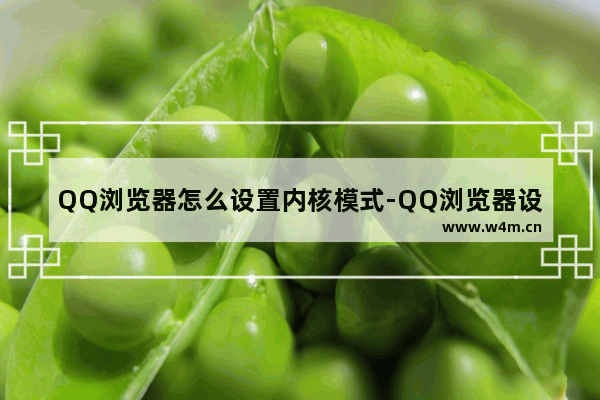 QQ浏览器怎么设置内核模式-QQ浏览器设置内核模式的方法