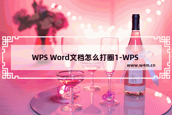 WPS Word文档怎么打圈1-WPS Word文档打圈1的方法